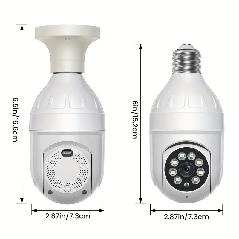 WLAN-Überwachungskamera für E27-Fassung mit 1080p
