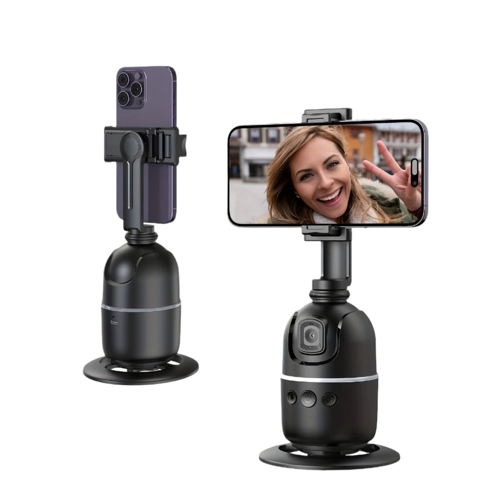Intelligenter KI-Selfie-Stick mit 360° drehbarer Handyhalterung