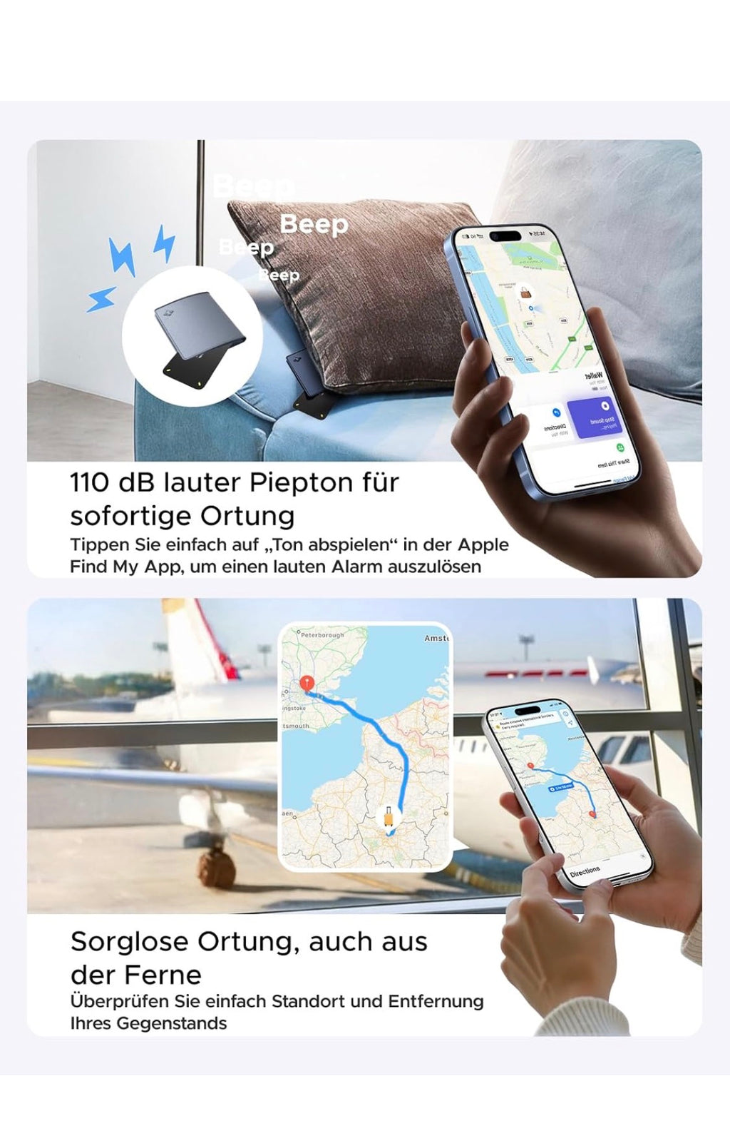 UGREEN FineTrack Slim Duo 2 – Tracker für iOS und Android