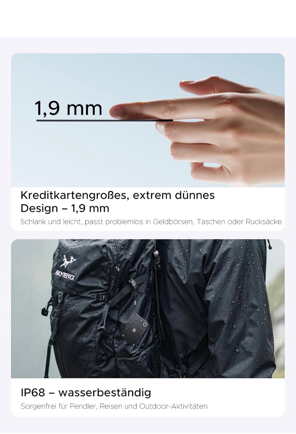 UGREEN FineTrack Slim Duo 2 – Tracker für iOS und Android