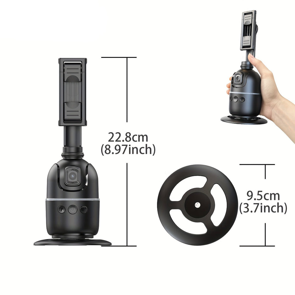 Intelligenter KI-Selfie-Stick mit 360° drehbarer Handyhalterung
